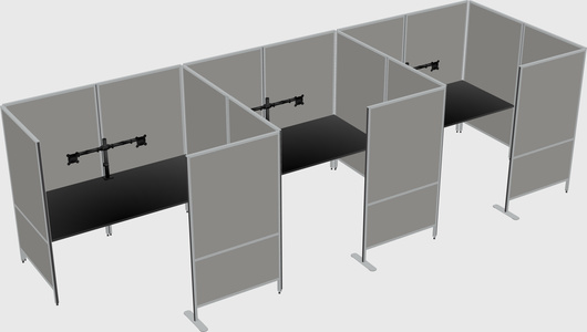 Flexible panel system with privacy