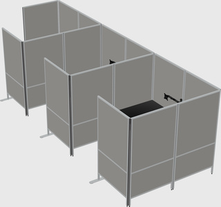 Flexible panel system with privacy