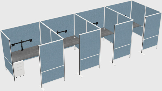 Flexible panel system with privacy