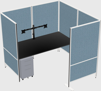 Système de panneaux flexibles avec confidentialité