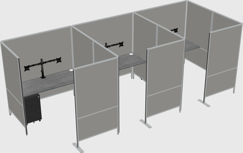 Flexible panel system with privacy