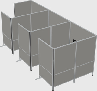 Flexible panel system with privacy