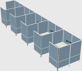 Flexible panel system with privacy