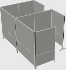 Flexible panel system with privacy