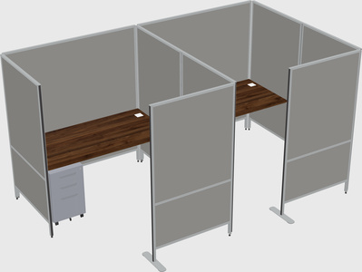 Flexible panel system with privacy