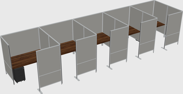 Flexible panel system with privacy