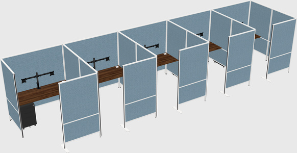 Système de panneaux flexibles avec confidentialité