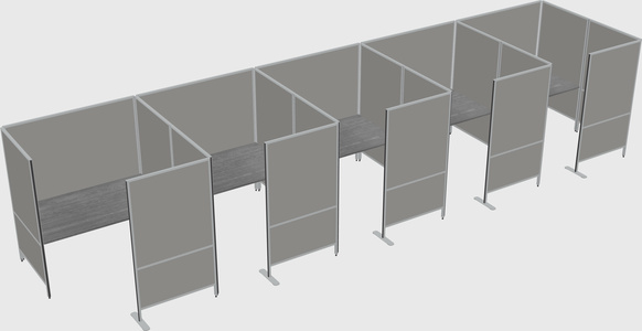 Flexible panel system with privacy