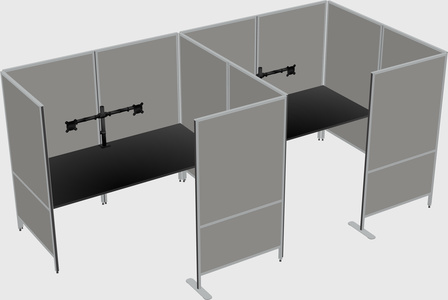 Flexible panel system with privacy