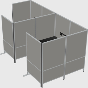 Flexible panel system with privacy