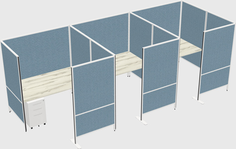 Flexible panel system with privacy