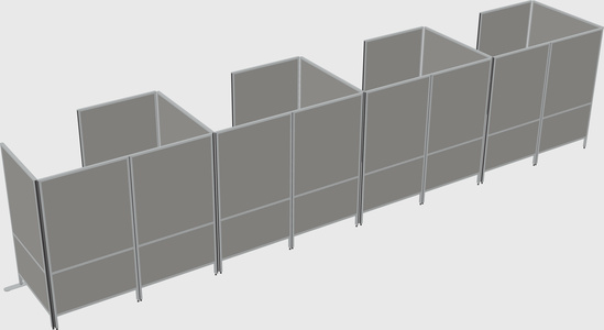 Small private panel system