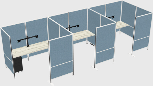 Flexible panel system with privacy