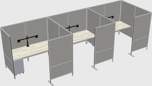 Flexible panel system with privacy