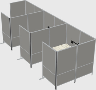 Flexible panel system with privacy