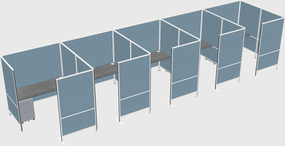 Flexible panel system with privacy