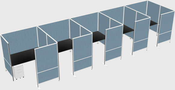 Flexible panel system with privacy