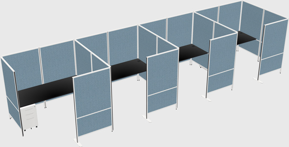 Flexible panel system with privacy