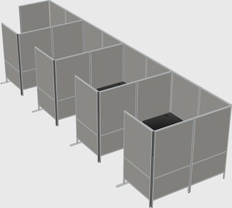 Flexible panel system with privacy