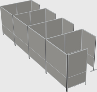 Flexible panel system with privacy