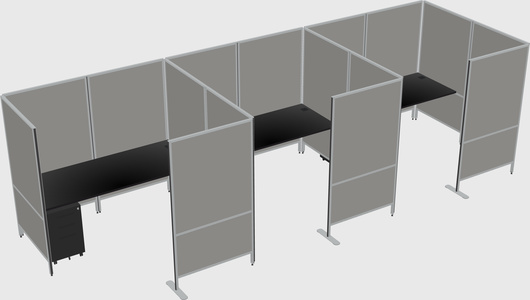 Flexible panel system with privacy