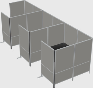 Flexible panel system with privacy