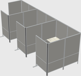 Système de panneaux flexibles avec confidentialité