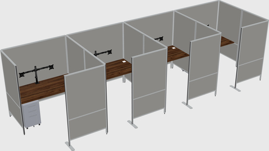 Flexible panel system with privacy