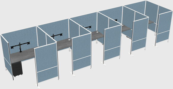 Flexible panel system with privacy