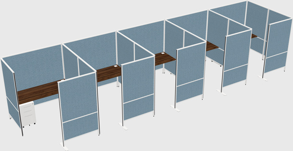 Flexible panel system with privacy