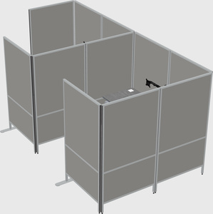 Flexible panel system with privacy