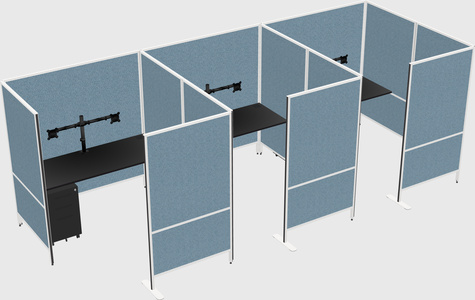 Flexible panel system with privacy
