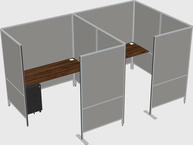 Flexible panel system with privacy