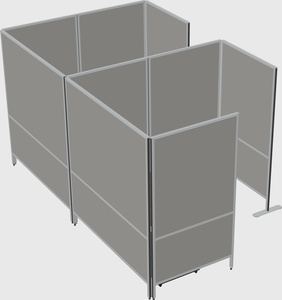 Flexible panel system with privacy