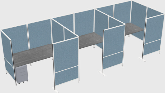 Flexible panel system with privacy