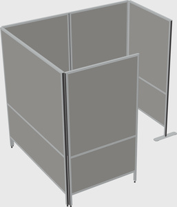 Flexible panel system with privacy