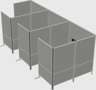 Flexible panel system with privacy