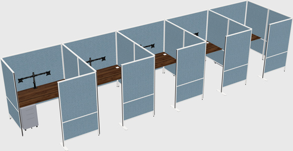 Flexible panel system with privacy