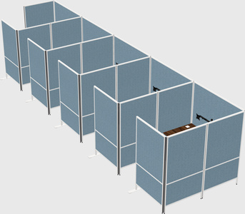 Flexible panel system with privacy