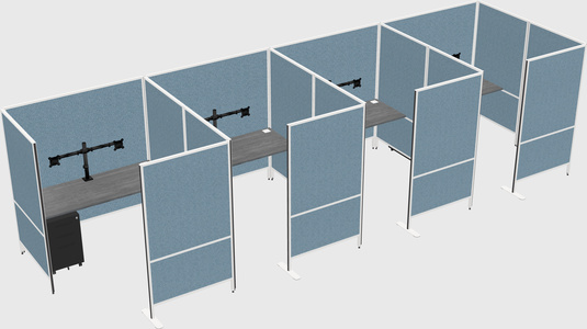 Système de panneaux flexibles avec confidentialité