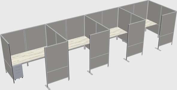 Système de panneaux flexibles avec confidentialité
