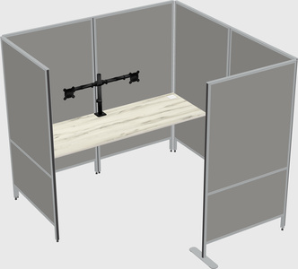 Flexible panel system with privacy