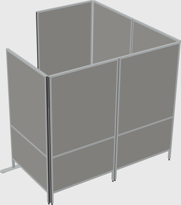 Flexible panel system with privacy