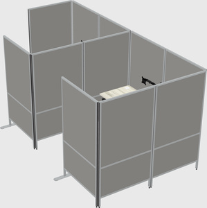 Flexible panel system with privacy