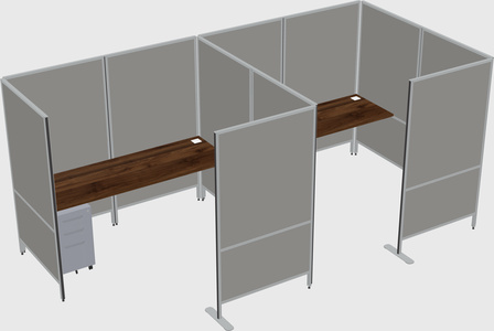 Flexible panel system with privacy