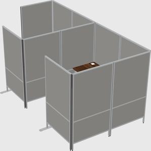 Flexible panel system with privacy