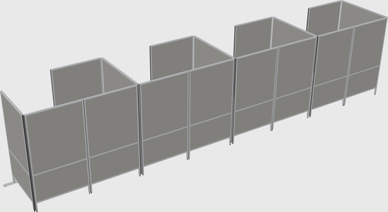 Small private panel system