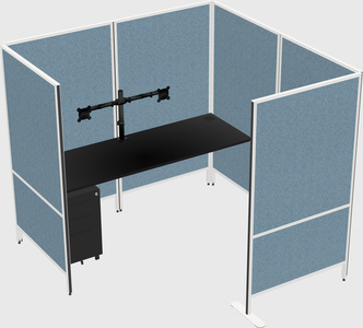 Flexible panel system with privacy