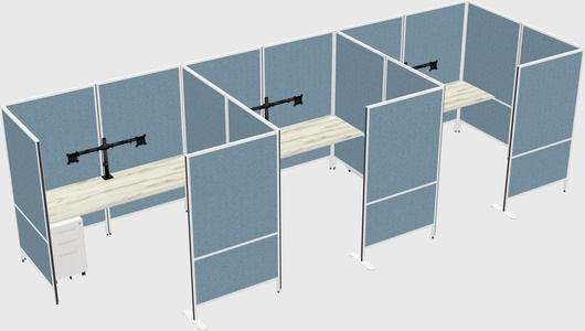 Flexible panel system with privacy