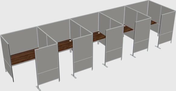 Flexible panel system with privacy